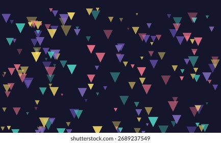 Fondo animado flotante de Formas triangulares geométricas Abstractas