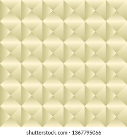 Abstract geometric triangle and square cream color background, vector illustration
