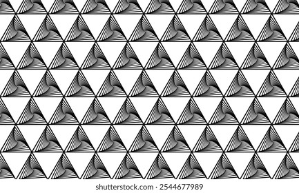 abstract geometric triangle transform effect spiral pattern.