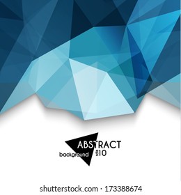 Abstract geometric triangles background  - eps10 vector