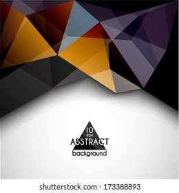 Abstract geometric triangles background  - eps10 vector