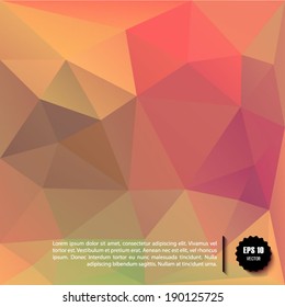 Abstract geometric triangles background. Eps10 vector