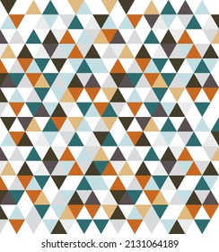 Abstract geometric triangles background. Low polygon or triangles seamless pattern. Design for print, cloth, poster, paper, wallpaper, web.