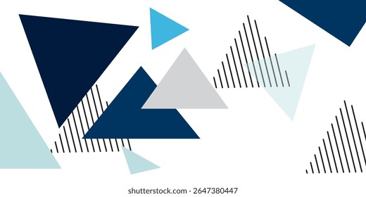 Abstract geometric triangles background. Simple geometric background. Template for poster, backdrop, book cover, brochure, and vector illustration.