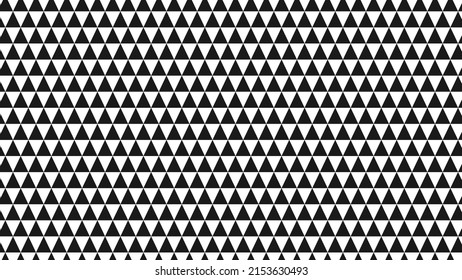 Abstract geometric triangles background. Triangular pattern. Minimalist wallpaper vector design. Black triangles pattern on white empty background