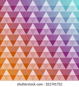 Abstract geometric triangles. Colorful mosaic background. Vector Illustration.