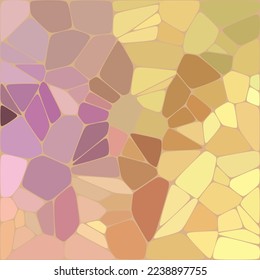 Abstract geometric triangles futuristic technology background. Illustration vector. Color pebbles.