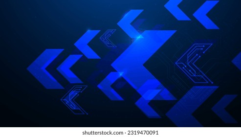 Abstrakte geometrische Dreiecke, futuristische Technologie, Hintergrund. Illustrationsvektor