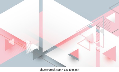 Abstract geometric triangles minimal style background