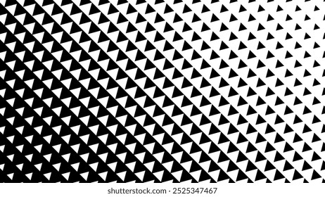 Abstract Geometric Triangles Pattern. Hipster Fashion Design Print Triangle Pattern. Halftone Effect Background. Black and White Arrows Pointing Left and Right. Vector Illustration.