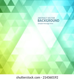 Abstract geometric triangles shapes colorful vector background 