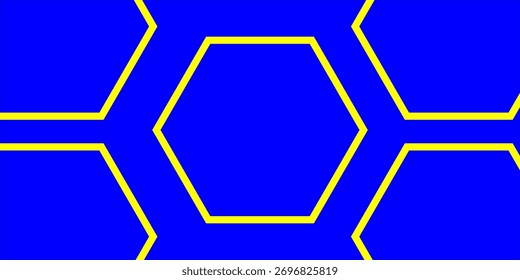 Triángulos geométricos Abstractas en un cuadrado de fondos coloridos amarillos brillantes, ilustración