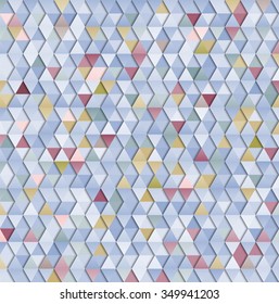 Abstract geometric triangular background in calm, serene colors. Vector illustration
