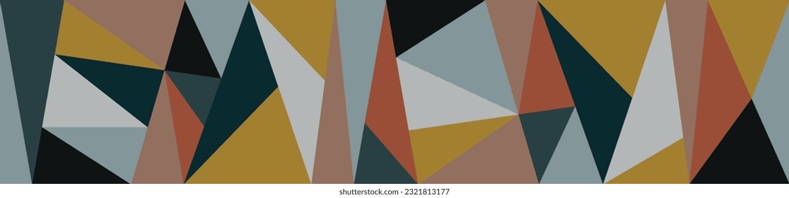 Abstract geometric triangular shape pattern wall mural background