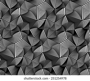 Abstract Geometric Triangular Vector Seamless Pattern Background