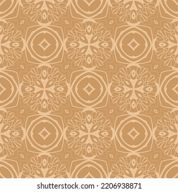 Abstract Geometric Tribal Cubistic Shapes Vectorel Ornament Tile Inspired by Peacock colors Illustration Seamless Pattern Suitable for Print abd Wallpaper Wrapping Paper