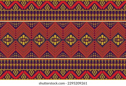 Abstract geometric tribal ethnic fabric pattern for print textiles. striped pillows, blankets, bed sheets, tablecloths