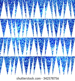 Abstract geometric tribal pattern. Seamless geometric pattern with triangles.