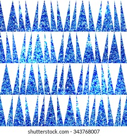 Abstract geometric tribal pattern. Seamless geometric pattern with triangles.