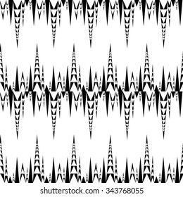 Abstract geometric tribal pattern. Seamless geometric pattern with triangles.