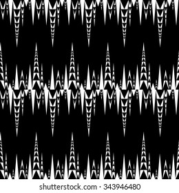 Abstract geometric tribal pattern. Seamless geometric pattern with triangles.