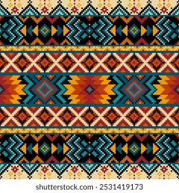 Patrón tribal geométrico Abstractas, diseño nativo americano tradicional, ornamento navajo.