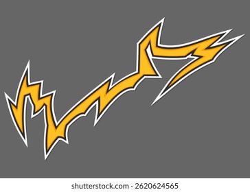 Abstract geometric tribal tattoo pattern. Geometric lightning pattern