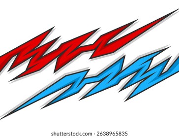 Abstract geometric tribal tattoo pattern. Geometric racing decal pattern