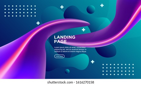 ABSTRACT GEOMETRIC TURQUOISE BACKGROUND GRADIENT MESH PURPLE COLOR DESIGN VECTOR TEMPLATE GOOD FOR MODERN WEBSITE, WALLPAPER, COVER DESIGN 