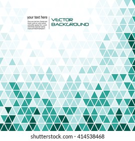 Abstract Geometric Turquoise Background. Vector Illustration.