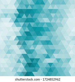 Abstract geometric turquoise triangles background  Decorative background can be used for wallpaper  pattern  web page background  surface textures 