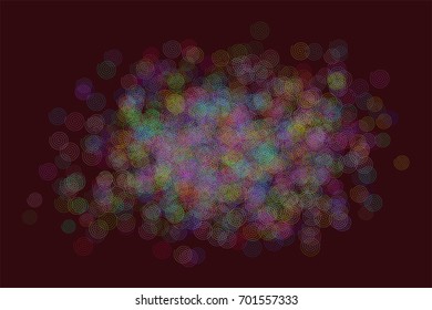 Abstract geometric twirl circle line, path or  pattern, colorful & artistic for graphic design, catalog, textile or texture printing & background. Vector illustration graphic.