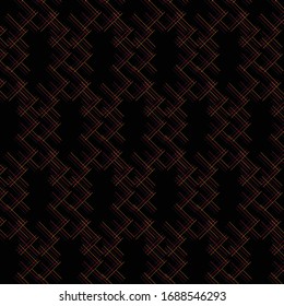 Abstract geometric type line in the black background seamless surface pattern design for vector illustration