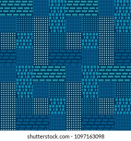 Abstract geometric urban seamless pattern. Endless repeatable motif for surface design. stock vector illustration