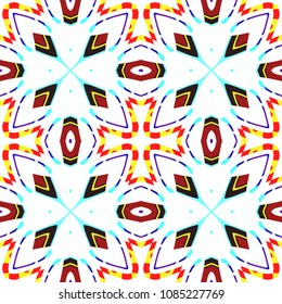 Abstract geometric vector artwork. Pattern for print, cloth design, wallpaper, carpet, puzzles, posters or fliers.