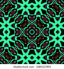 Abstract geometric vector artwork. Pattern for print, cloth design, wallpaper, carpet, puzzles, posters or fliers.