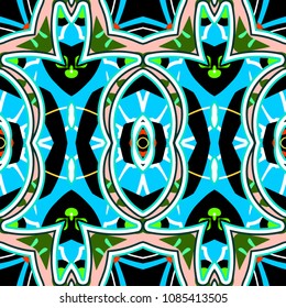Abstract geometric vector artwork. Pattern for print, cloth design, wallpaper, carpet, puzzles, posters or fliers.