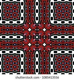 Abstract geometric vector artwork. Pattern for print, cloth design, wallpaper, carpet, puzzles, posters or fliers.