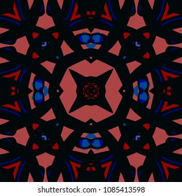 Abstract geometric vector artwork. Pattern for print, cloth design, wallpaper, carpet, puzzles, posters or fliers.