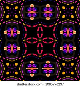 Abstract geometric vector artwork. Pattern for print, cloth design, wallpaper, carpet, puzzles, posters or fliers.