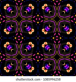 Abstract geometric vector artwork. Pattern for print, cloth design, wallpaper, carpet, puzzles, posters or fliers.
