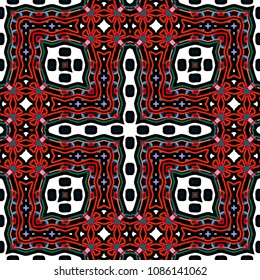 Abstract geometric vector artwork. Pattern for print, cloth design, wallpaper, carpet, puzzles, posters or fliers.