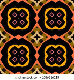 Abstract geometric vector artwork. Pattern for print, cloth design, wallpaper, carpet, puzzles, posters or fliers.