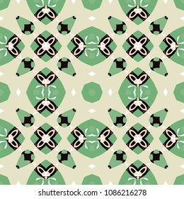 Abstract geometric vector artwork. Pattern for print, cloth design, wallpaper, carpet, puzzles, posters or fliers.
