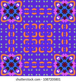 Abstract geometric vector artwork. Pattern for print, cloth design, wallpaper, carpet, puzzles, posters or fliers.