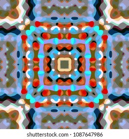 Abstract geometric vector artwork. Pattern for print, cloth design, wallpaper, carpet, puzzles, posters or fliers.
