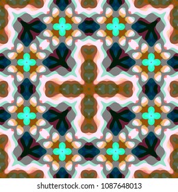 Abstract geometric vector artwork. Pattern for print, cloth design, wallpaper, carpet, puzzles, posters or fliers.