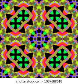 Abstract geometric vector artwork. Pattern for print, cloth design, wallpaper, carpet, puzzles, posters or fliers.