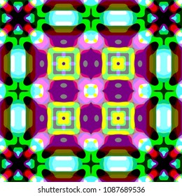 Abstract geometric vector artwork. Pattern for print, cloth design, wallpaper, carpet, puzzles, posters or fliers.