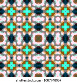 Abstract geometric vector artwork. Pattern for print, cloth design, wallpaper, carpet, puzzles, posters or fliers.